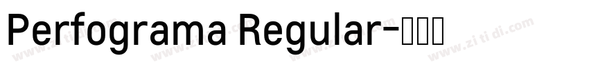 Perfograma Regular字体转换